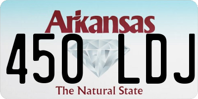 AR license plate 450LDJ