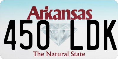 AR license plate 450LDK