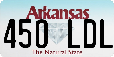 AR license plate 450LDL
