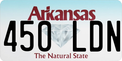 AR license plate 450LDN