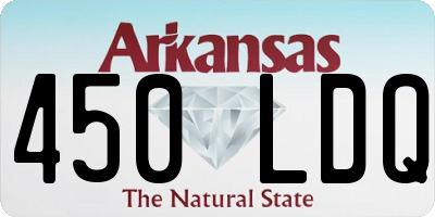 AR license plate 450LDQ