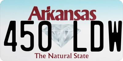 AR license plate 450LDW