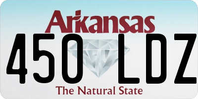 AR license plate 450LDZ