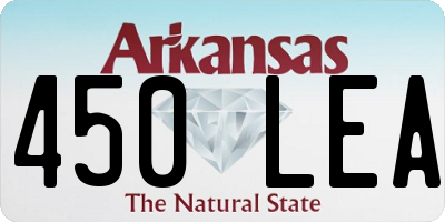 AR license plate 450LEA