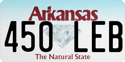 AR license plate 450LEB