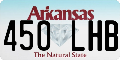 AR license plate 450LHB
