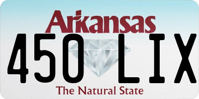 AR license plate 450LIX