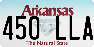 AR license plate 450LLA