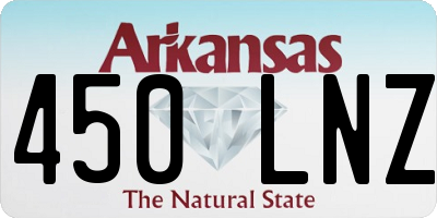 AR license plate 450LNZ