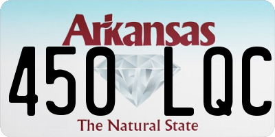 AR license plate 450LQC