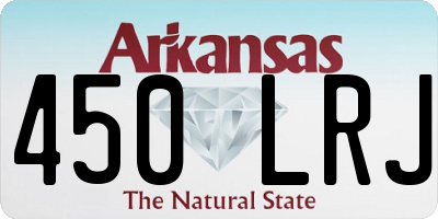 AR license plate 450LRJ