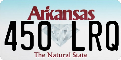 AR license plate 450LRQ