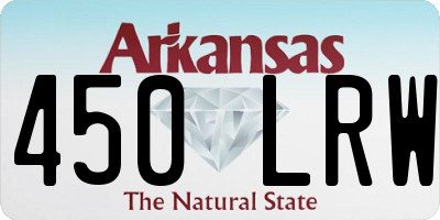 AR license plate 450LRW