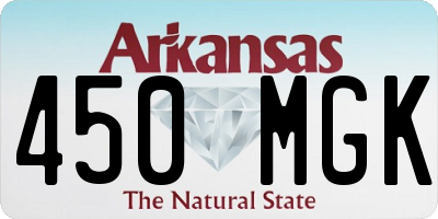 AR license plate 450MGK