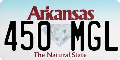 AR license plate 450MGL