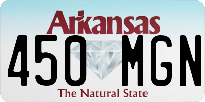 AR license plate 450MGN