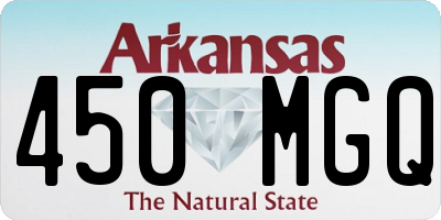 AR license plate 450MGQ