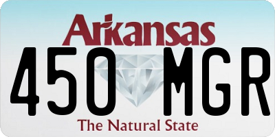 AR license plate 450MGR