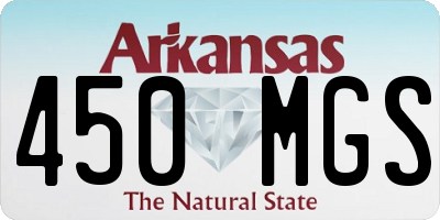AR license plate 450MGS
