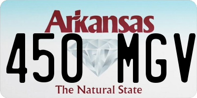 AR license plate 450MGV