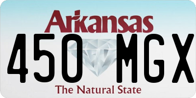 AR license plate 450MGX