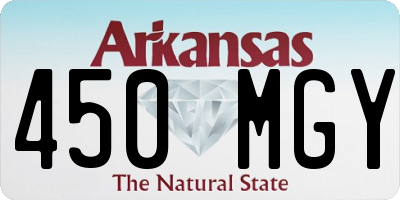 AR license plate 450MGY