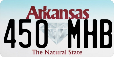 AR license plate 450MHB