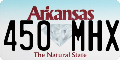 AR license plate 450MHX