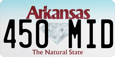 AR license plate 450MID