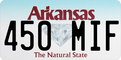 AR license plate 450MIF