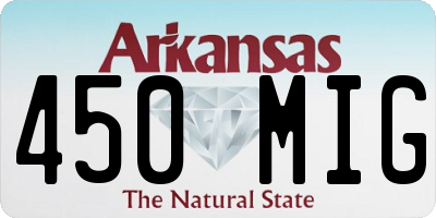 AR license plate 450MIG