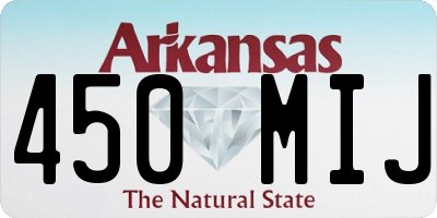 AR license plate 450MIJ