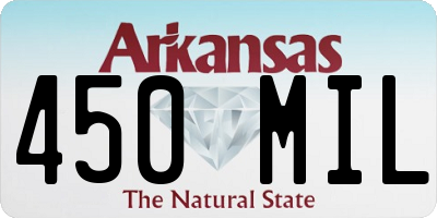 AR license plate 450MIL
