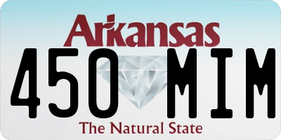 AR license plate 450MIM