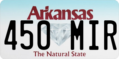 AR license plate 450MIR
