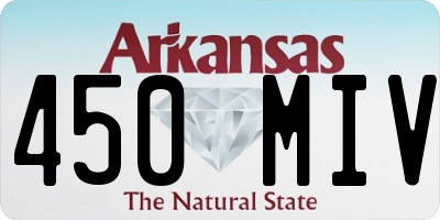 AR license plate 450MIV