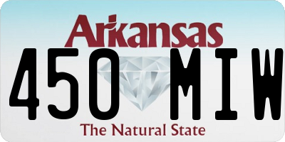 AR license plate 450MIW