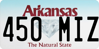AR license plate 450MIZ