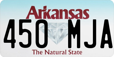 AR license plate 450MJA