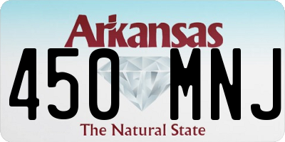 AR license plate 450MNJ
