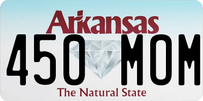 AR license plate 450MOM