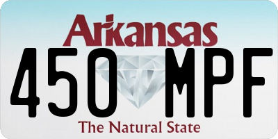AR license plate 450MPF