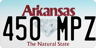 AR license plate 450MPZ