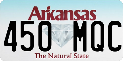 AR license plate 450MQC