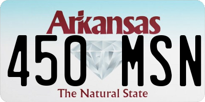 AR license plate 450MSN