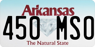 AR license plate 450MSO