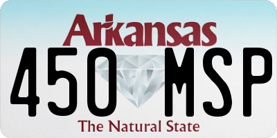 AR license plate 450MSP