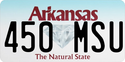 AR license plate 450MSU