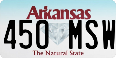 AR license plate 450MSW