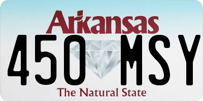 AR license plate 450MSY